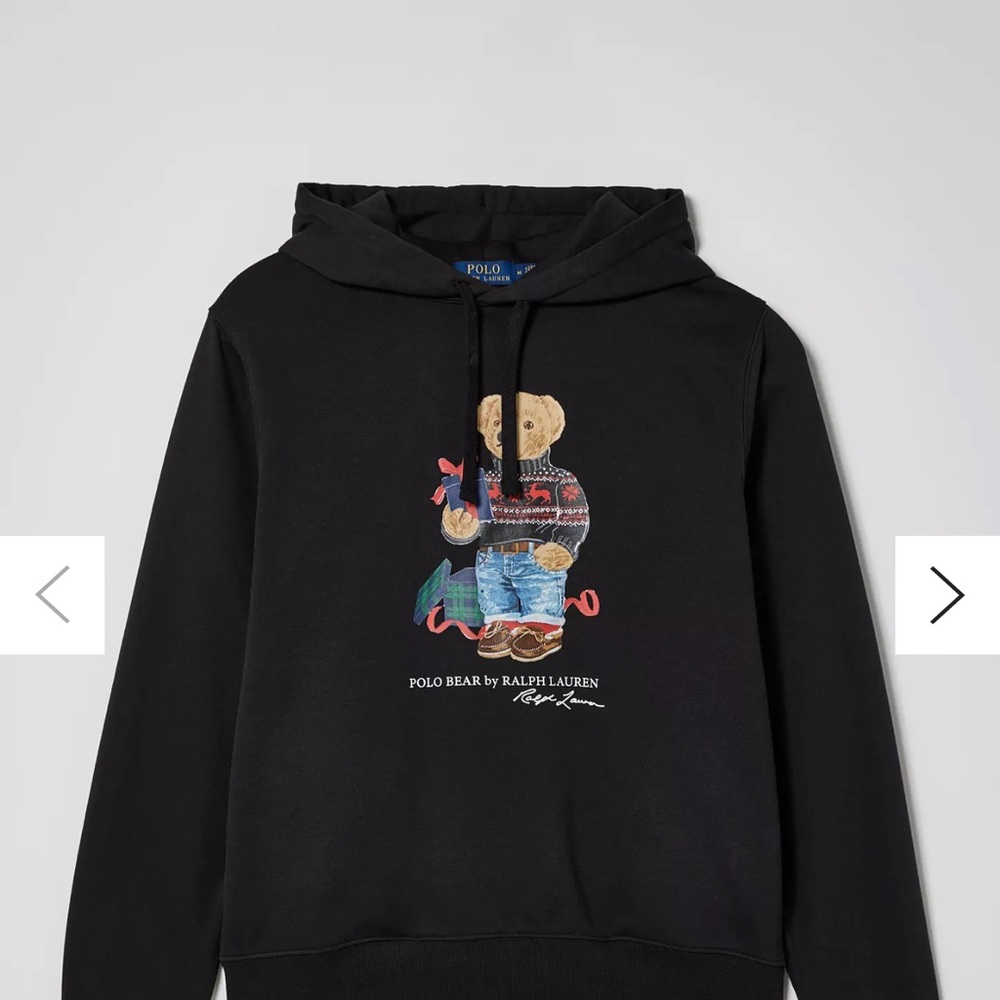 Polo hoodie bear sweater